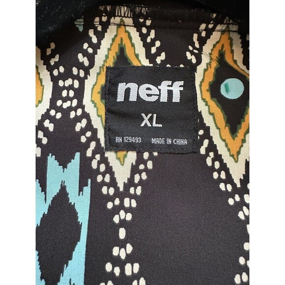 Neff Mens Tribal Softshell Jacket Extra Large Black - Picture 7 of 10